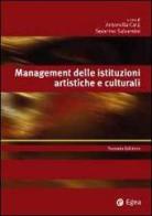 Management delle istituzioni artistiche e culturali edito da EGEA
