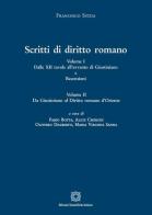 Scritti di diritto romano di Francesco Sitzia edito da Edizioni Scientifiche Italiane