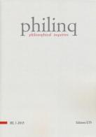 Philinq. Philosophical inquiries (2015) vol.1 edito da Edizioni ETS