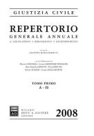 Repertorio generale annuale di legislazione, bibliografia, giurisprudenza 2008 edito da Giuffrè