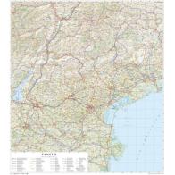 Veneto. Carta stradale della regione 1:250.000 (carta stesa plastificata cm 86x96) edito da Global Map