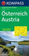 Carta automobilistica n. 309. Austria-Österreich 1:600.000. Ediz. bilingue edito da Kompass