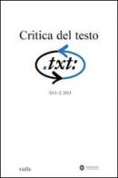 Critica del testo vol.16.2 edito da Viella