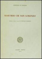 Martirio de San Lorenzo di Gonzalo de Berceo edito da Liguori