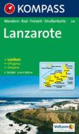 Carta escursionistica n. 241. Spagna. Isole Canarie. Lanzarote 1:50.000. Adatto a GPS. Digital map. DVD-ROM edito da Kompass