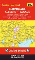 MArmolada - Alleghe - Falcade 1:25.000 GPS - WGS 84 zona 33 nord di Cartograph edito da Danilo Zanetti Editore