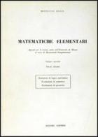 Matematiche elementari vol.2 di Modesto Dedò edito da Liguori