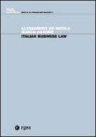 Italian business law di Alessandro De Nicola, Marco Carone edito da EGEA