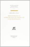 Sémantique et lexicologie en français contemporain di Gregorio Costa edito da Giardini