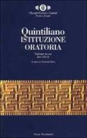 L' istituzione oratoria vol.3 di M. Fabio Quintiliano edito da Mondadori