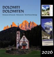 Dolomiti. Calendario-Dolomiten. Kalender 2026. Ediz. multilingue edito da Atlas Edizioni