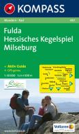 Carta escursionistica e stradale n. 461. Fulda, Hessisches Kegelspiel. Adatto a GPS. Digital map. DVD-ROM edito da Kompass