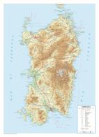 Sardegna. Scala 1:350.000 (carta in rilievo formato cm 65,6x90,5) edito da Global Map