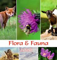 Flora-fauna calendario-Tiere- blumen Kalender 2026. Ediz. multilingue edito da Atlas Edizioni