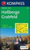 Carta escursionistica e stradale n. 815. Hassberge, Grabfeld. Adatto a GPS. Digital map. DVD-ROM edito da Kompass