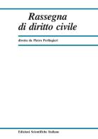 Rassegna di diritto civile (2020) vol.1 edito da Edizioni Scientifiche Italiane