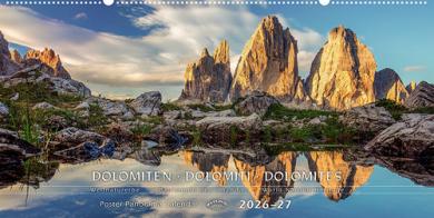 Kalender Dolomiti. calendario panoramico-Dolomiten. Kalender Panorama 2026 edito da Atlas Edizioni