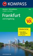 Carta escursionistica e stradale n. 828. Frankfurt und Umgebung set. Adatto a GPS. Digital map. DVD-ROM edito da Kompass