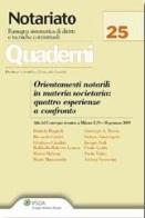 Orientamenti notarili in materia societaria. Quattro esperienze a confronto edito da Ipsoa