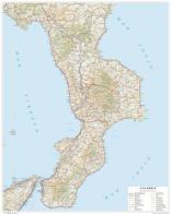 Calabria. Carta stradale della regione 1:250.000 (carta murale plastificata stesa con aste cm 86x108) edito da Global Map