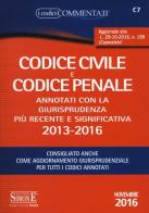 Codice civile e codice penale. Annotati con la giurisprudenza più recente e significativa 2013-2016 edito da Edizioni Giuridiche Simone