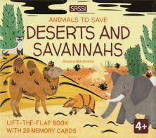 Deserts and savannahs. Animals to save. Ediz. a colori. Con 28 memory cards di Jessica Martinello edito da Sassi