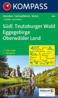 Carta escursionistica e stradale n. 844. Südliches Eggegebirge, Teutoburger Wald. Adatto a GPS. Digital map. DVD-ROM edito da Kompass