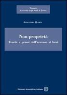 Non-proprietà. Teoria e prassi dell'accesso ai beni di Alessandra Quarta edito da Edizioni Scientifiche Italiane