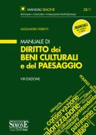 Manuale di diritto dei beni culturali del paesaggio di Alessandro Ferretti edito da Edizioni Giuridiche Simone