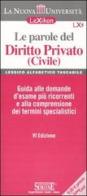 Le parole del diritto privato (civile) edito da Edizioni Giuridiche Simone