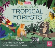 Tropical forests. Animals to save. Ediz. a colori. Con 28 memory cards di Jessica Martinello edito da Sassi
