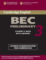 Cambridge Bec preliminary. Per gli Ist. tecnici e professionali vol.3 edito da Cambridge