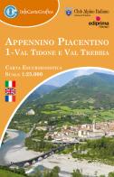 Appennino Piacentino. Carta escursionistica 1:25.000. Ediz. italiana, inglese e francese. Con Guida per l'escursionista vol.1 edito da Infocartografica