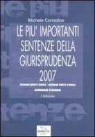 Le più importanti sentenze della giurisprudenza 2007 di Michele Corradino edito da Direkta