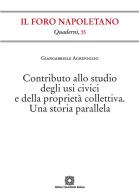 Contributo allo studio degli usi civici e della proprietà collettiva. Una storia parallela di Giangabriele Agrifoglio edito da Edizioni Scientifiche Italiane