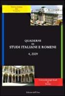 Quaderni di studi italiani e romeni (2009). Ediz. multilingue vol.4 edito da Edizioni dell'Orso