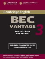 Cambridge English Business Certificate. Vantage 3 Student's Book with answers edito da Cambridge