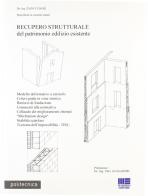 Recupero strutturale del patrimonio esistente di Enzo Cuoghi edito da Maggioli Editore