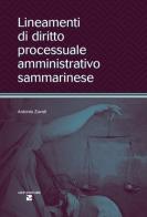 Lineamenti di diritto processuale amministrativo sammarinese di Antonio Zavoli edito da Aiep