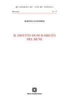 Il difetto di durabilità del bene di Martina D'Onofrio edito da Edizioni Scientifiche Italiane