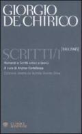 Scritti vol.1 di Giorgio De Chirico edito da Bompiani