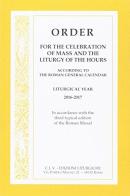 Order for the celebration mass and liturgy hours 2016-2017 edito da CLV