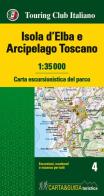 Isola d'Elba e Arcipelago toscano. Carta escursionistica del parco. 1:35.000 edito da Touring