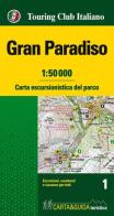 Gran Paradiso 1:50.000. Carta escursionistica del parco. Con Libro: Gran Paradiso. Guida del parco edito da Touring