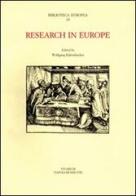 Research in Europe edito da La Scuola di Pitagora