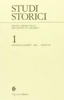Studi storici (2002) vol.1 edito da Carocci