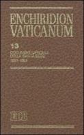 Enchiridion Vaticanum vol.13 edito da EDB