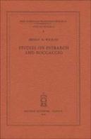Studies on Petrarch and Boccaccio di Ernest H. Wilkins edito da Antenore
