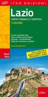 Lazio. Carta stradale e turistica 1:250.000 edito da Iter Edizioni