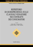 Repertorio di giurisprudenza sulle clausole vessatorie nei contratti dei consumatori edito da Giuffrè